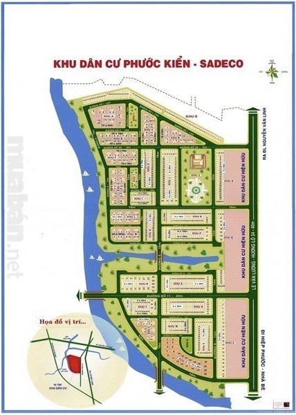 Bán nhà đường 16m khu dân cư sadeco Phước Kiểng Nhà Bè