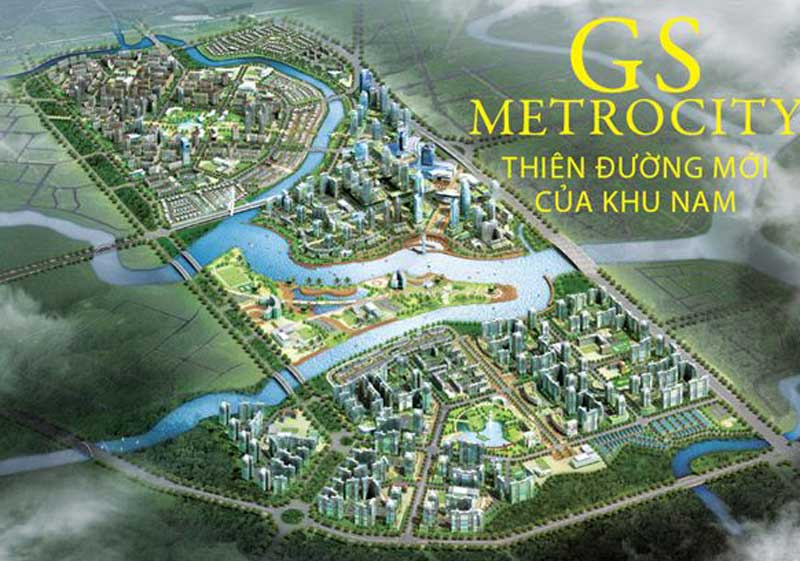Biệt thự đơn lập view sông dự án GS metro city